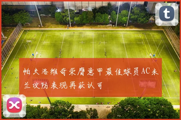 帕夫洛维奇荣膺意甲最佳球员AC米兰攻防表现再获认可